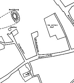 Lage des Mottenhgels (aus Dohrn-Ihmig 1989, S. 164)