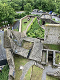 Gleiberg quadratischer Bergfried Foto S. Wagner 2024