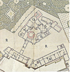 Schloss Hanau Grundriss von 1774 (aus Ottersbach 2018, S. 905)