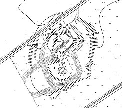 Plan von Burg Buchen (aus Hermann 1994)