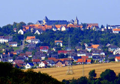Gesamtansicht von Burg und Stadt Waldeck (Foto J. Friedhoff 2009)