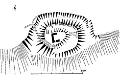 Grundriss des Alten Turms (aus Martin, Schrage 2023, S. 79)
