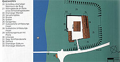 Plan von Schloss Gaienhofen (aus Schmitt 1998, S. 284)