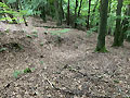 Hunburg, abfallender Graben, Foto: S. Wagner 2025