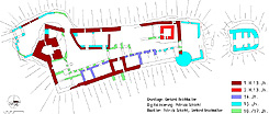 Baualtersplan. Grundlage: Gerhard Reichhalter. Digitalisierung: Patrick Schicht. Baualtersinterpretation: Gerhard Reichhalter, Patrick Schicht (2006).