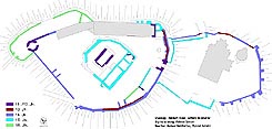 Gars: Baualtersplan. Grundlage: Adalbert Klaar, Gerhard Reichhalter. Digitalisierung: Patrick Schicht. Baualtersinterpretation: Gerhard Reichhalter, Patrick Schicht (2006).