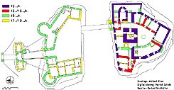 Ottenstein: Bauphasenplan. Grundlage: Adalbert Klaar. Digitalisierung: Patrick Schicht. Baualtersinterpretation: Gerhard Reichhalter (2006). 