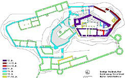 Rappottenstein: Bauphasenplan. Grundlage: Adalbert Klaar. Digitalisierung: Patrick Schicht. Baualtersinterpretation: Gerhard Reichhalter, Patrick Schicht (2006).