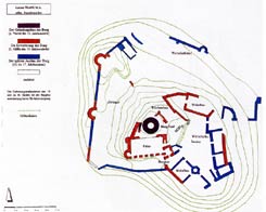 Winneburg, Bauphasenplan, aus: Frank/Hujer, Winneburg (2005)