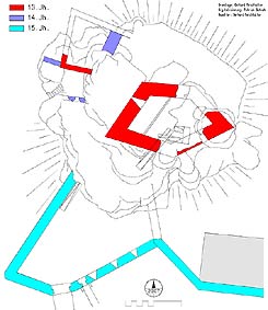 Bauphasenplan. Grundlage und BAualtersbetimmung: Gerhard Reichhalter; Digitalisierung: Patrick Schicht (2007)