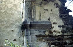 Burgkapelle, nrdlicher Kmpfer des Triumphbogens. Foto: Thomas Khtreiber (1998)