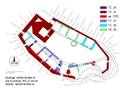 Bauphasenplan. Grundlage und Baualtersbestimmung: Gerhard Reichhalter; Digitalisierung: Patrick Schicht (2006)