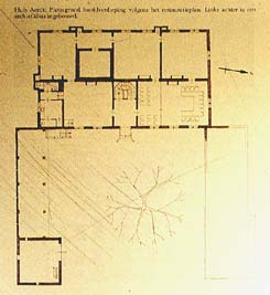 Aerdt, plattegrond huidige huis, foto: Struijs (19..)