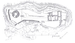 Lageplan, aus : KD Mayen (1943)