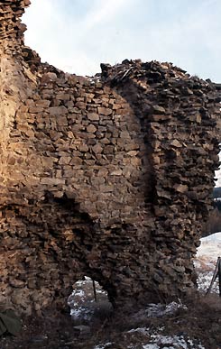 Innenansicht des Bergfrieds. Foto: Gerhard Reichhalter (1999).