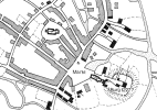  Plan von Stadt und Burg Quakenbrück (aus Schlüter 1985, S. 61  Karte 6)