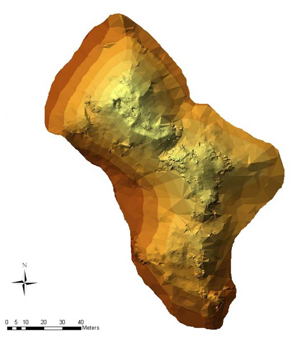 ŘEBŘK. 3D model hradu. Podle Hnzdilov 2006. ŘEBŘK. - 3D Modell der Burg. Nach Hnzdikov 2008