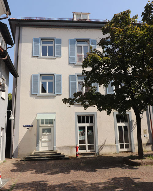 Radolfzell. Das Burggeb&auml;ude von Westen (Foto Eismann 2025)