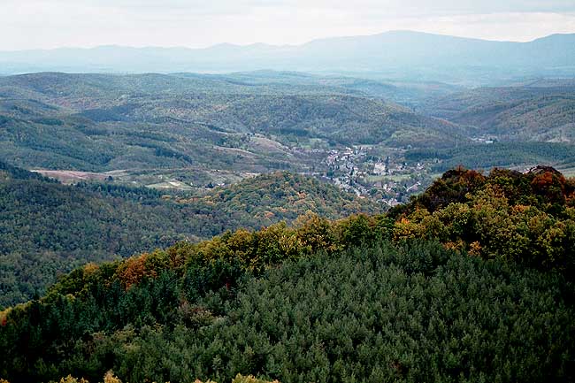 Salgtarjn-Zagyvafő. Der Burgberg  aus der Burg Salg, 2005 (Foto: Istvn Feld)