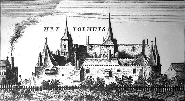 Tolhuis II, prent: J. Ottensen