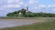 The castle mound from the north east, photo: The National Museum of Denmark (2008)