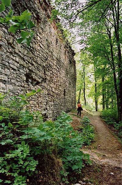 Ansicht der Ringmauer von NW, Foto: Andris Caune (2002)